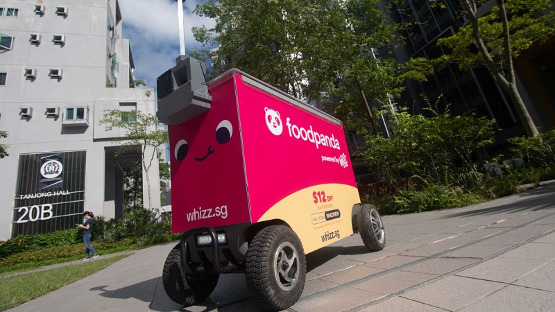 Preliminary Appearance Of Food Delivery Robot Marketplace Sample